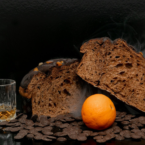 Colomba artigianale Dark (rhum e arancia)